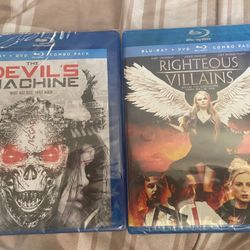 The Devil’s Machine - Righteous Villains Both are Blu-Ray DVD Combo Packs