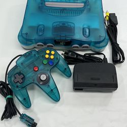 Nintendo N64 Home Console - Clear Ice Blue Region Free NUS-001
