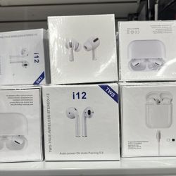 Auto Power On Auto Pairing 5.0 True Wireless Stereo i12 Earbuds