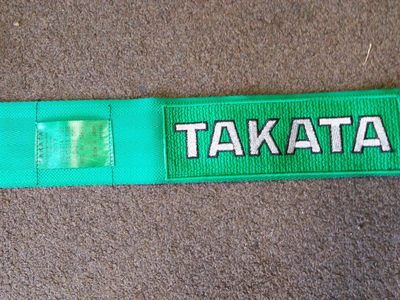 New Takata Style Green 4 Point Seat Belt Harness 