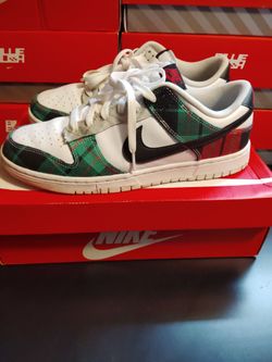 Nike Dunk Low Plaid Sneakers