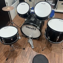 Mendini by Cecilio Kids Drum Set - 5 Piece 16 in Junior Drums