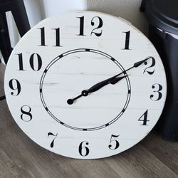 Ayanna Solid Wood Wall Clock