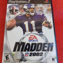 Madden 2002 PS2 Game