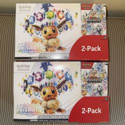 Pokemon Prismatic Evolutions Elite Trainer Box + Booster Bundle, 2-pack COSTCO