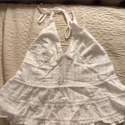 Beverly and Beck Josie Eyelet Halter Tank Top