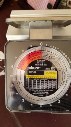 Scale to weigh mail 5 lbs x 1/2 Oz