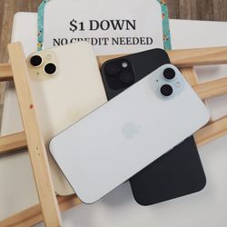 Apple IPhone 15 Plus 5G - 90 DAY WARRANTY - $1 DOWN - NO CREDIT NEEDED 