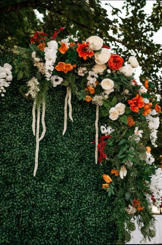 2 Large Floral Swags