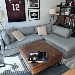 West Elm Couch With Chaise (Mint Condition)