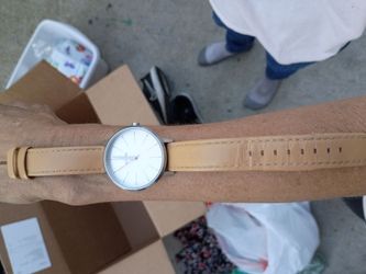 Nixon Minimalist Watch Tan Leather Strap