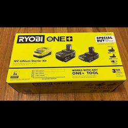 ONE+ 18V Lithium-Ion Starter Kit with 2.0 Ah Battery, 4.0 Ah Battery, and Charger