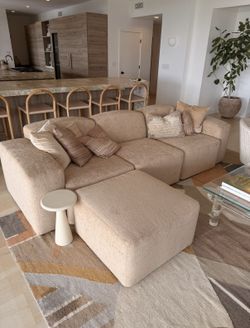 Custom High-End Pacific Design Center Contemporary 4p Modular Sofa Couch Set