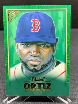 2018 Topps Gallery green David Ortiz /99