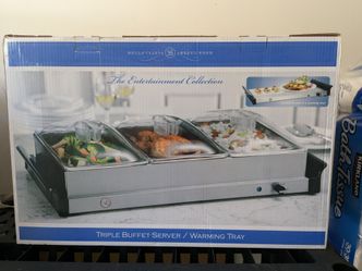 Bella Cucina Triple Buffet Server / Warming Tray