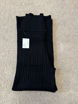 Black Cable Knit Pants