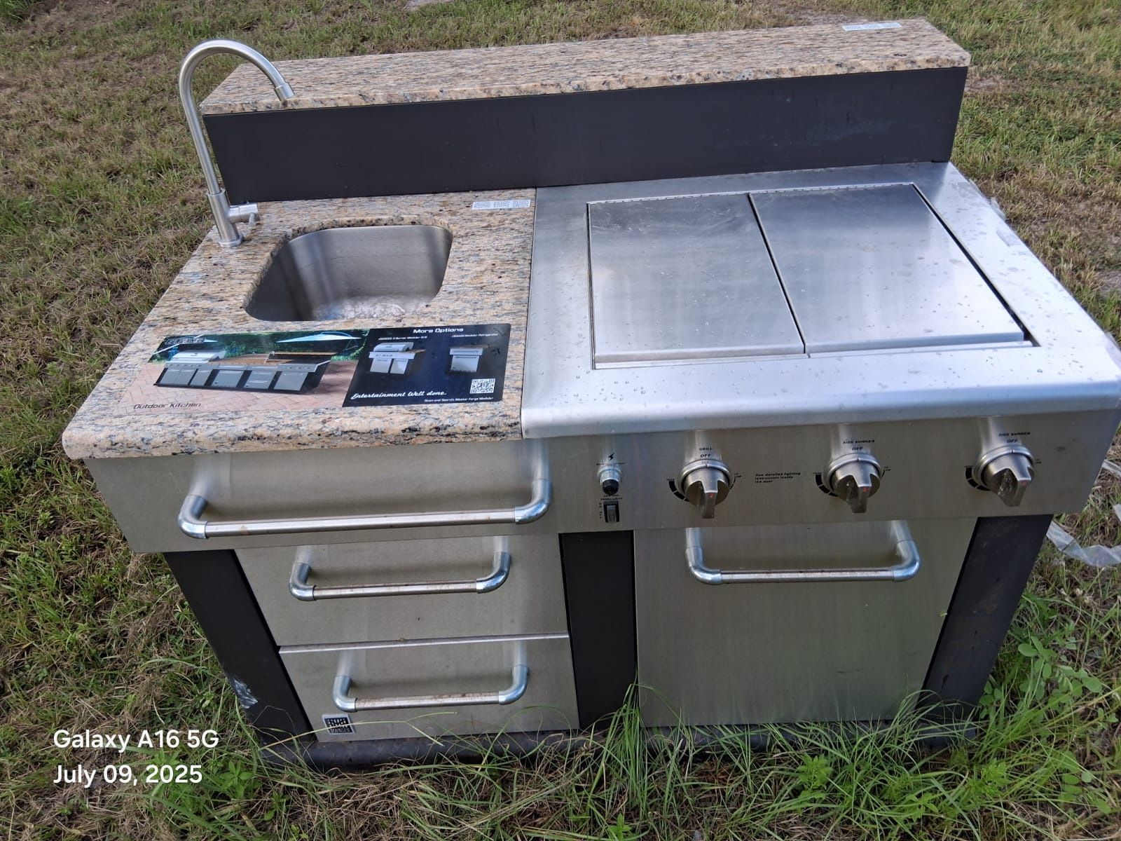 Master Forge Modular Outdoor Kitchen Burner BG179C with Sink