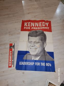 JFK Memorabilia: Poster, Bumper Sticker, Magazine