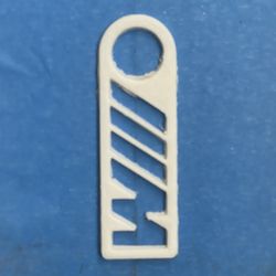 BMW M Competitions White Key Chain