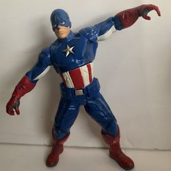 Marvel Captain America 2012 Action Figure Talking 10” Toy Twist Doll tested