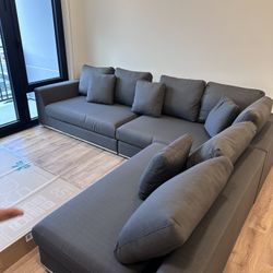 Gianni Sectional Sofa Gray!