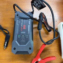Rugged 2500A Lithium Car Battery Jump Starter and Portable Power Pack, 12V for Power Sport, Auto, and Marine Batteries