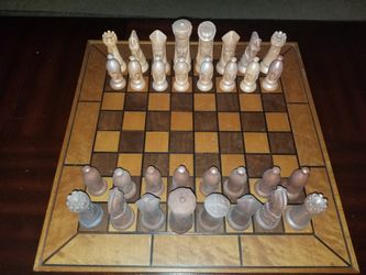 Ancient Medieval Chess Pieces - Porcelain 