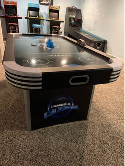 Air Hockey Table, Triumph Sports LED 6-Foot