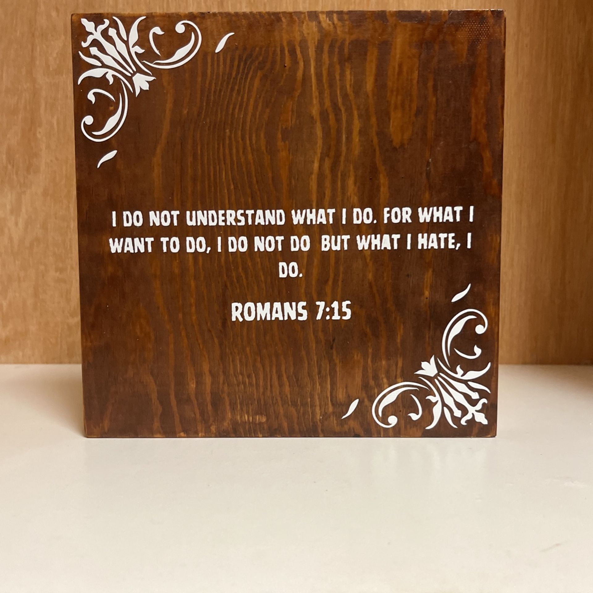 Custom Wooden Panel ( Bible Verse )