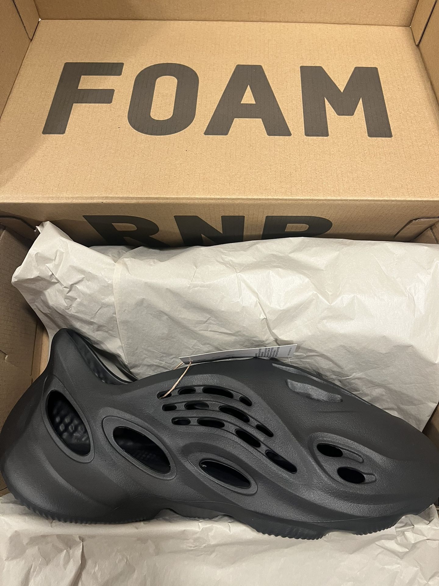 Adidas Yeezy Foam Rnnr Onyx Black Size 12