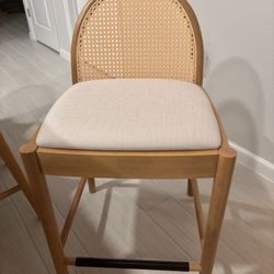 Linen Counter Stools x3 (26in)