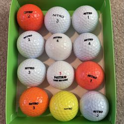 1 Dozen Of Nitro Golf Balls