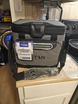 Titan by Arctic Zone 16 Cans/11 qt Zipperless HardBody Cooler - Sharkskin Gray
