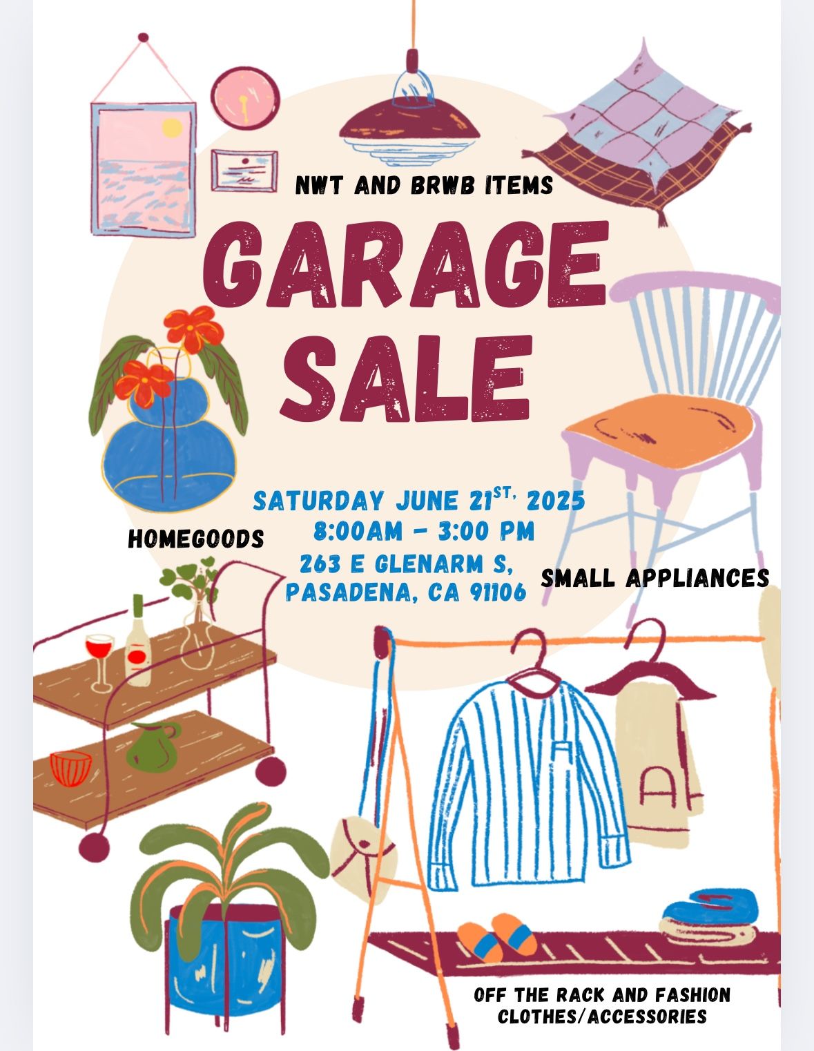 Glenarm Garage sale - Saturday June 21st