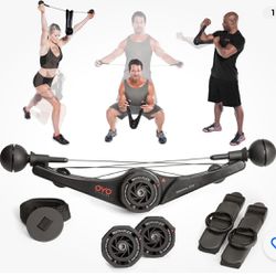 like new oyo fitness at home gym equipment weights 