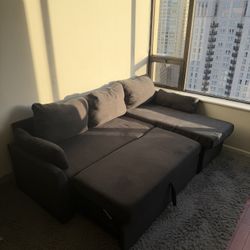 VanAcc Sleeper Sofa, Sofa Bed- 2 in 1 Pull Out Couch