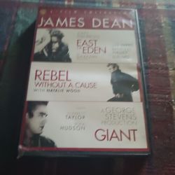 James Dean 3 Film Collection DVD East Of Eden Rebel Without A  Cause Giant