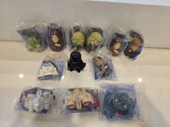 Star Wars Complete The Saga Lot of 9 Characters and 3 Ships