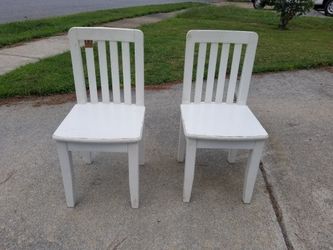 White Children's Wooden Chairs