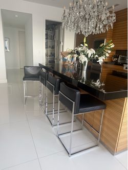 $40 million estate clearance Calligaris Italy kitchen counter stools x 4
