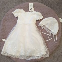 Beautiful baptism dress for little girl