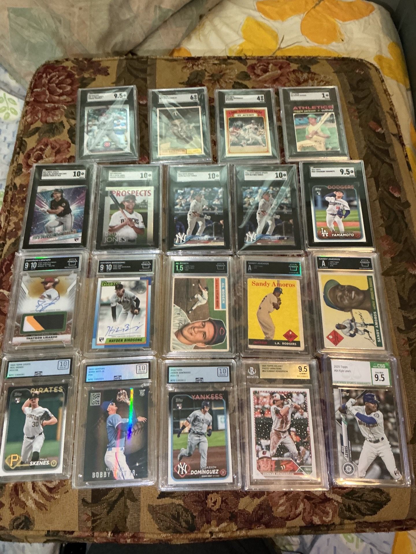 Graded MLB Baseball Cards Mostly Beckett SGC MPE and Arena With Skenes Reggie Yas Gunnar and more