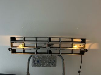 Chevy Truck Grille Wall Light with License Plate