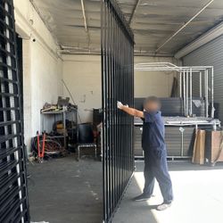 10' tall 8' wide iron fence panel