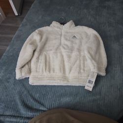 Adidas Loose Fit Off White Sweater