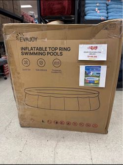 EVAJOY Inflatable Top Ring Swimming Pool