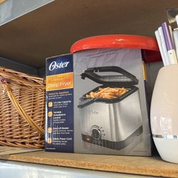 Oster Compact Stainless Steel Deep Fryer – Brand New in Box