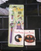 Vintage Batman pin and joker collection