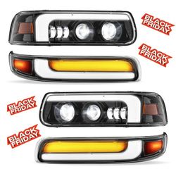 Chevrolet Silverado 99-02/ 00-06 Tahoe Headlight Set  