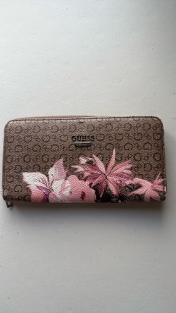 Guess Wallet- Brown/Flowers